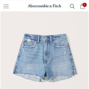 Abercrombie size 22 High Rise Mom Short Medium Light Wash